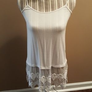 Grace & Lace White Cami/Lace Extender